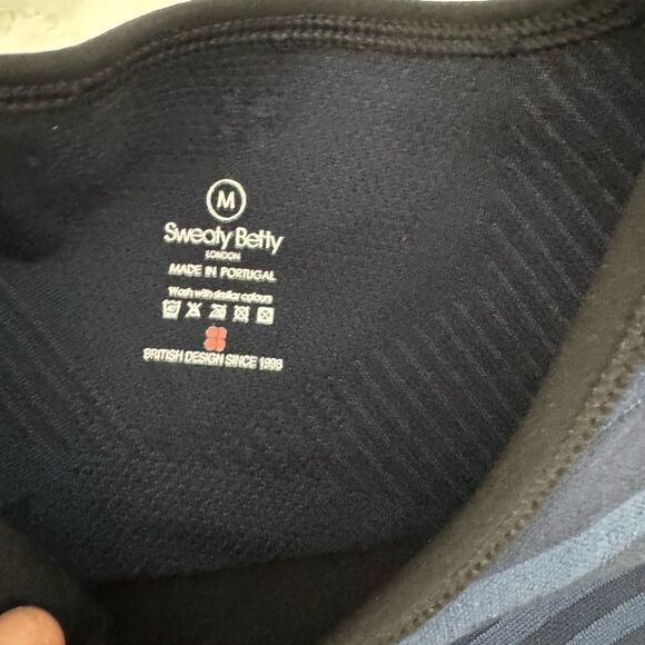 Sweaty Betty Interval Seamless 7/8 Leggings (XS) Sports tank M)Black and Navy - Picture 7 of 14